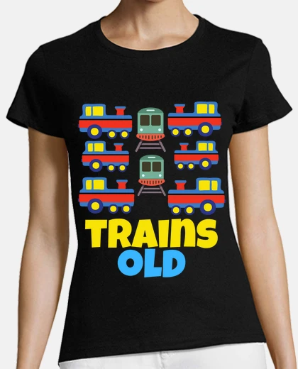 T-shirt Tema della festa di compleanno del tren