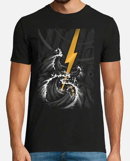 T-shirt tempesta di chitarra elettrica