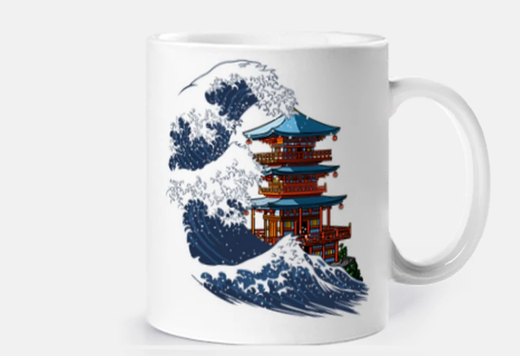 Tazza tempio dello tsunami