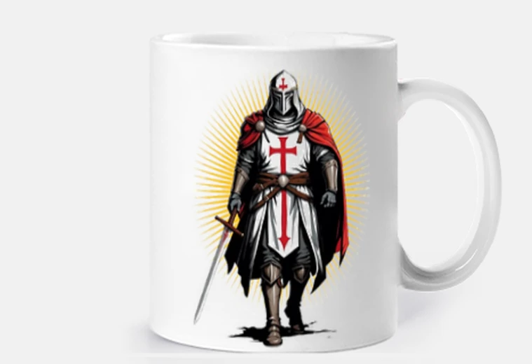 Cup templar templars knight knights cup coffee tea croissants role play costume outfit