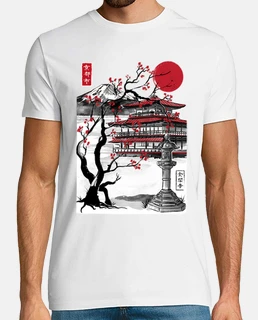 Temple of the Golden Pavilion sumi e