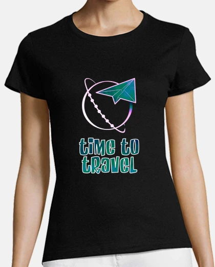 T-shirt tempo di viaggiare arte origami