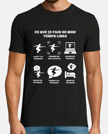 Tee-shirt Temps Libre à la pétanque