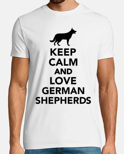 T-shirt tenere calma e amare i pastori tedeschi