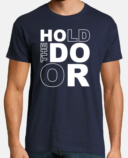 T-shirt tenere la porta