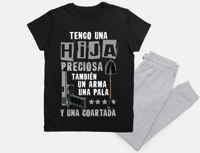 Pijama Tengo Una Hija Preciosa Aviso Papá Novi