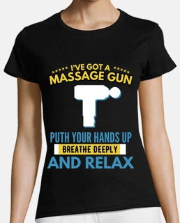 Tengo una pistola de masaje levanta las