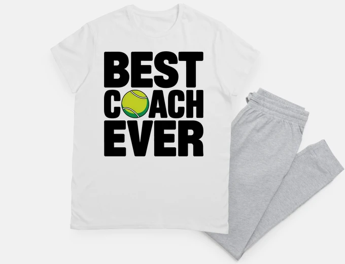 Pyjama tennis best coach ever