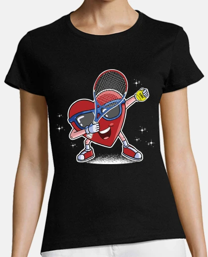 Tee-shirt tennis de coeur tennis de la saint vale