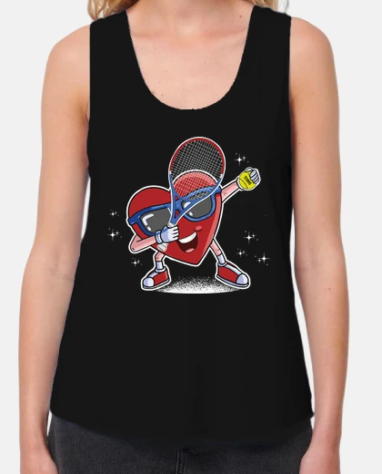Tee-shirt tennis de coeur tennis de la saint vale