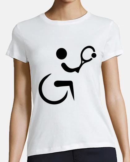 Tee-shirt tennis en fauteuil roulant