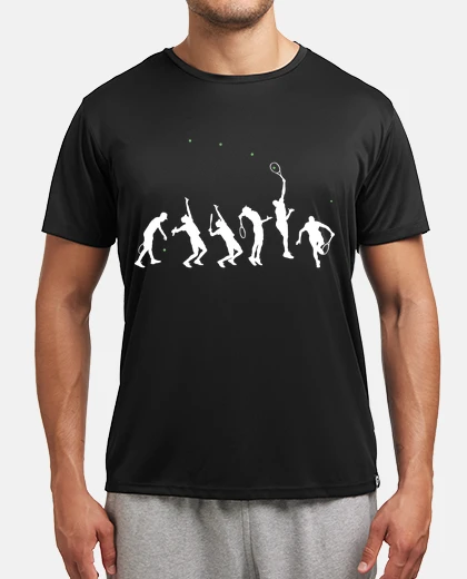 T-shirt tennis evolution player sport racket