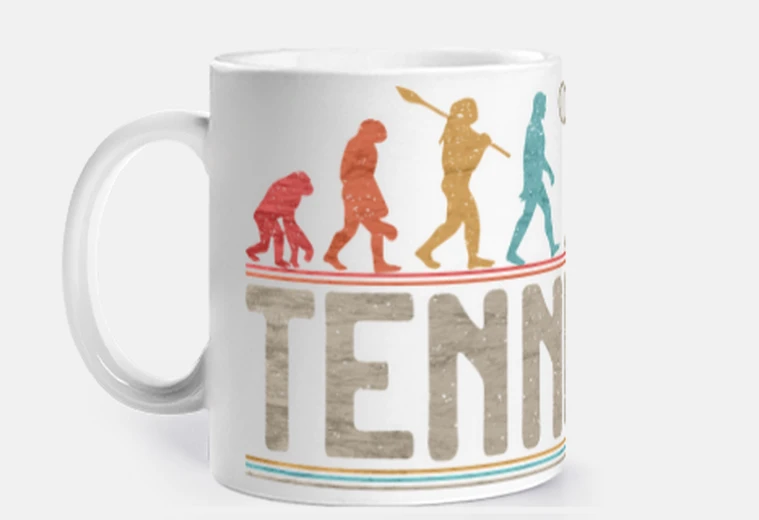 Tazza Tennis Evolution Tennis Player Gift