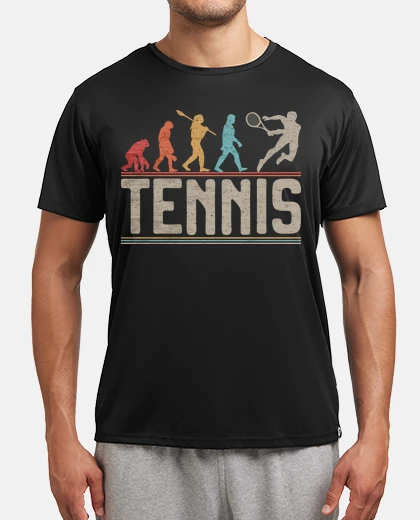T-shirt tennis evolution tennis player gift