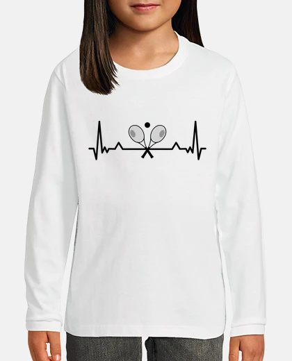 Kids Tennis Heartbeat Sports Gift Mom Dad