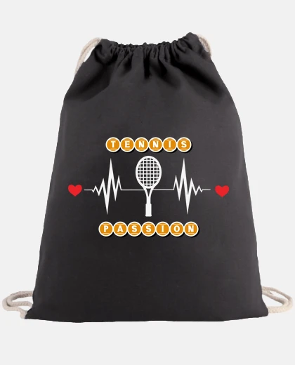 Bag tennis passion - racket and hearts