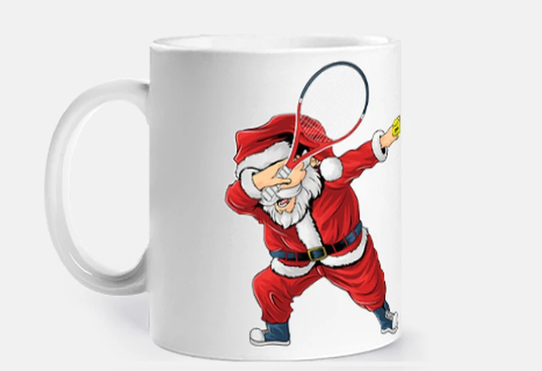 Tazza Tennis Santa Claus Dabbing