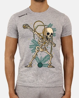 tennis dabbing skeleton tennis player