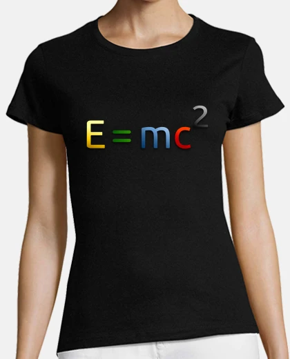 T-shirt teoria della relatività di einstein, formula, matematica