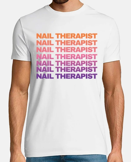 T-shirt terapista delle unghie divertente nail 