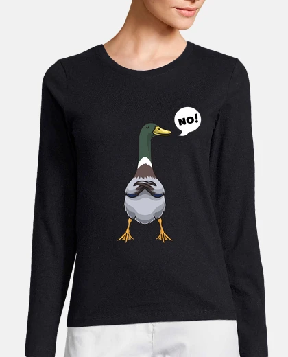 Playera terco pato corriendo sin patos corriend