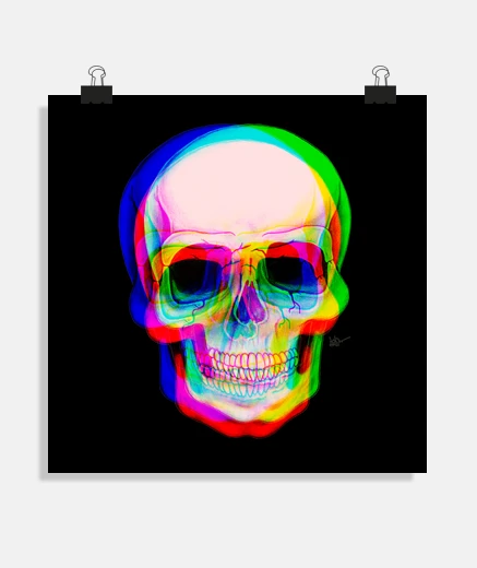 Poster Teschio 3d!