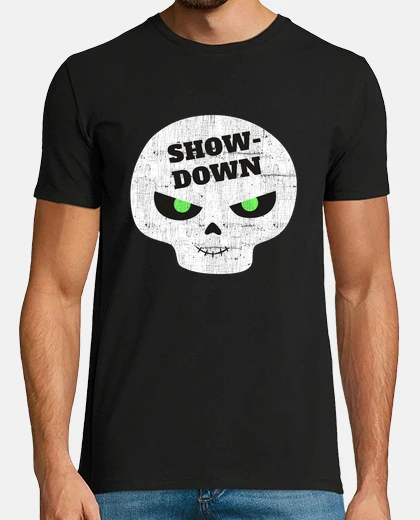 T-shirt teschio brawl stars show-down 2 videogioco per giocatori smartphone per