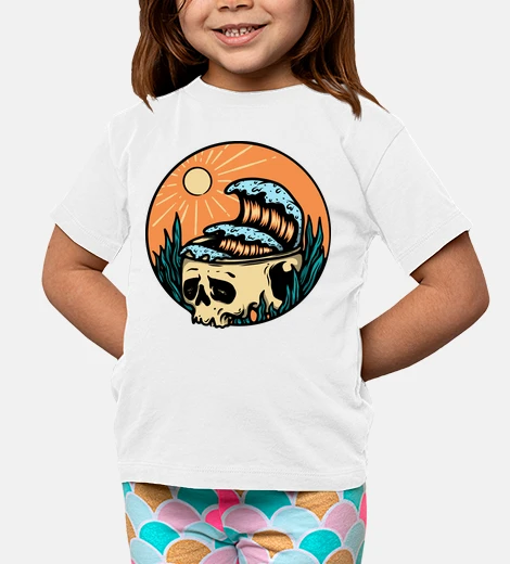 Abbigliamento teschio e onda