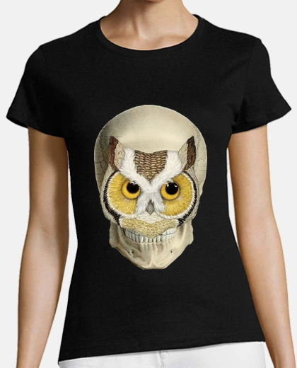T-shirt teschio gufo