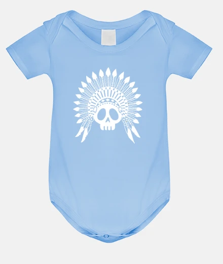 Abbigliamento teschio indiano bianco
