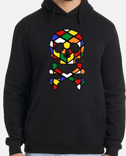 Felpa teschio rubik