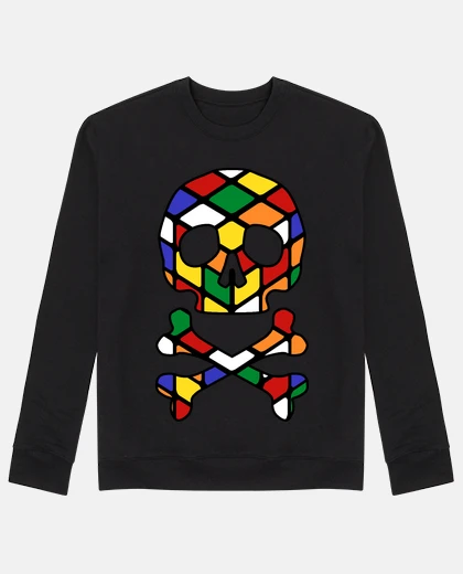Felpa teschio rubik