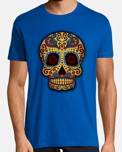 T-shirt teschio tribal messicano !!!
