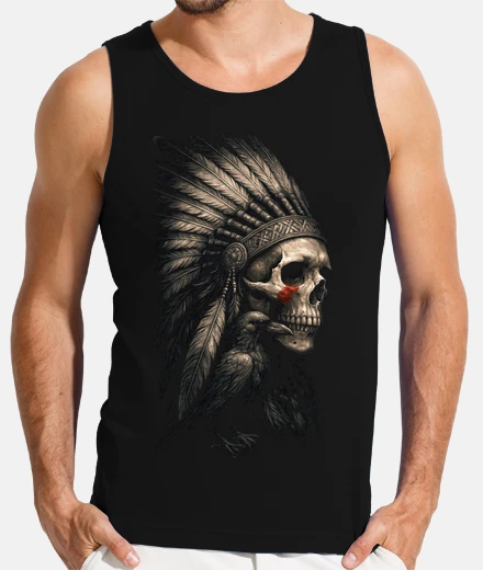 T-shirt teschio tribale skull ingiornono corvo