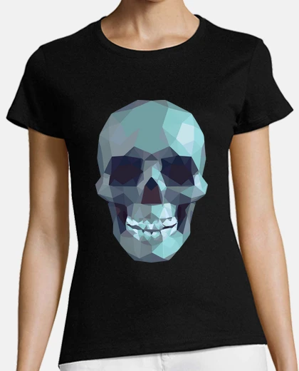T-shirt teschio turchese