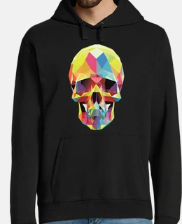 teschio colorato low poly