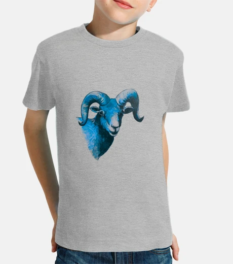 Abbigliamento testa di capra blu