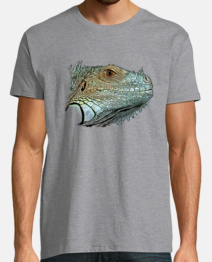 T-shirt testa di iguana