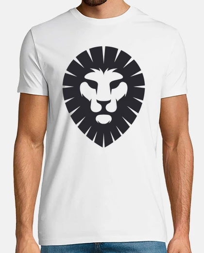 T-shirt testa di leone disegno di animali wild