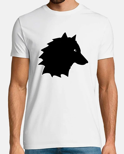 T-shirt testa di lupo