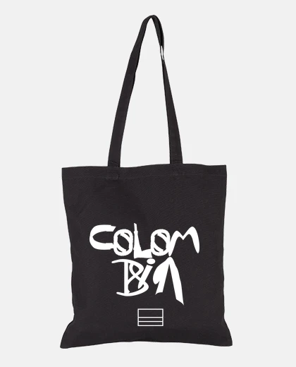 Borsa testi di scudo t-t-shirt colombia