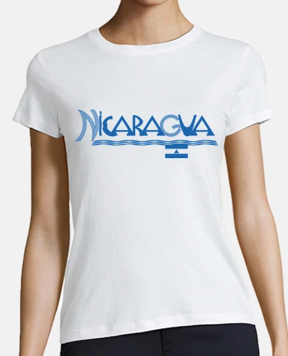 T-shirt testo di scudo t-t-shirt Nicaragua