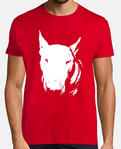 Tee-shirt tête bull terrier