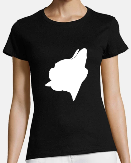 Tee-shirt tête de bouledogue français