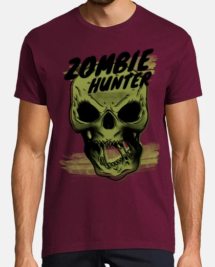 Tee-shirt Tête de mort chasseur de zombie