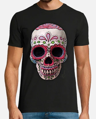 Tee shirt t te de mort mexicaine r elle tostadora