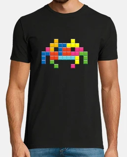 tetris space invaders, man