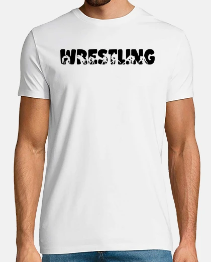 Tee-shirt texte de lutteur de fans de sport de lu