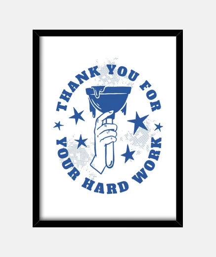 Framed thank you for your hard work