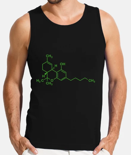 Tee-shirt Thc molécule marijuana cannabis drôle